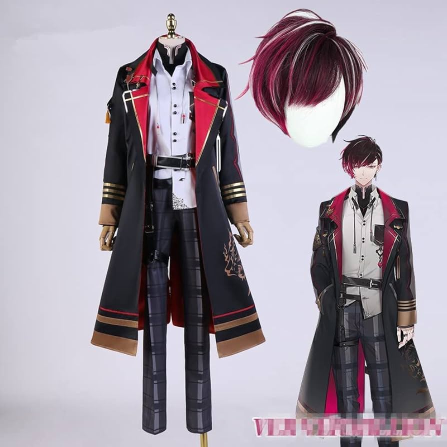 NIJISANJI EN ヴェール・ヴァーミリオン　コスプレ衣装　女性Lサイズ Vtuber XSOLEIL エクソレイ Ver Vermillion ヴェール